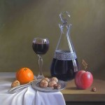 STILL-LIFE-WINE-DECANTER-FRUIT-NUTS
